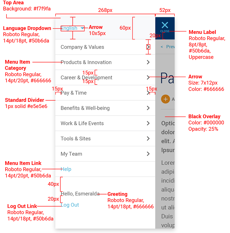 Whirlpool portal site navigation mobile redlines