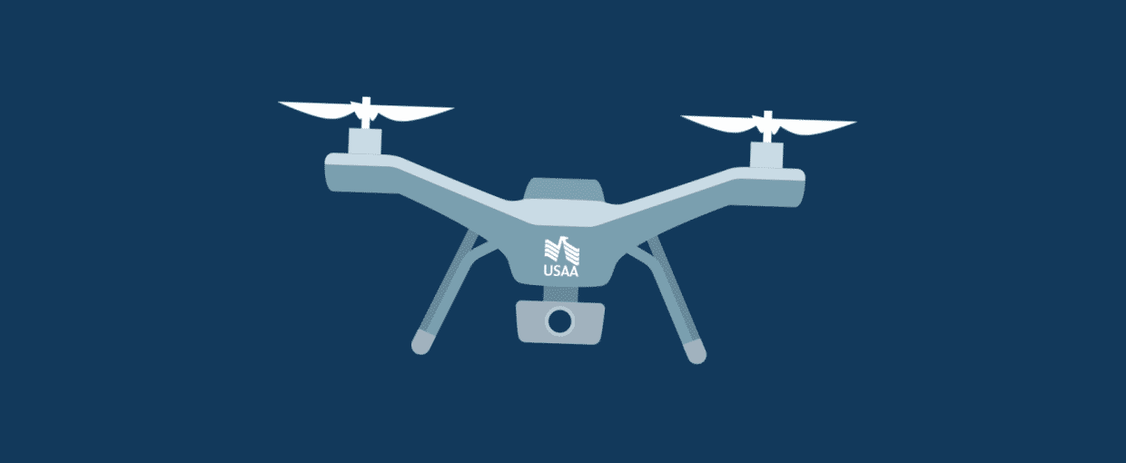 USAA Social animations and illustrations